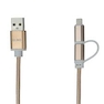  کابل شارژ، انتقال اطلاعات و تبدیل USB به لایتنینگ/MicroUSB المو مدل X-T-N طول 1 متر