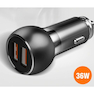 شارژر فندکی سریع 2 پورت لونید LONID Metal Car Charger