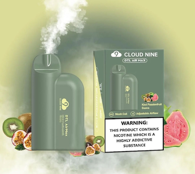 پاد 5000 پاف با طعم گواوا میوه شور کیوی برند YUNDUO NINE