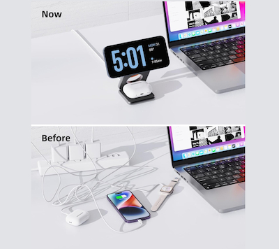 Wireless Charger 3 in 1 Charging Station for Apple15W