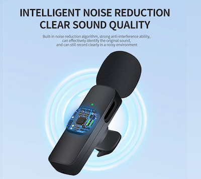 میکروفن یقه ای بی سیم مدل K9 Dual Type-C بسته 2 عددی