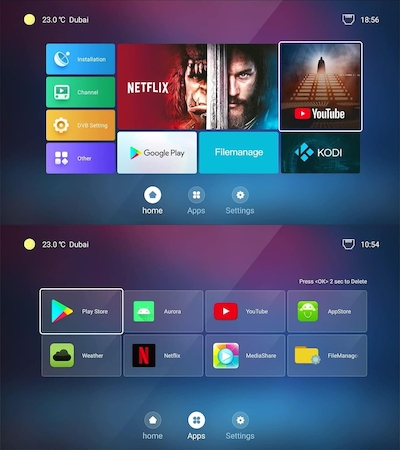 آندروید باکس و گیرنده StarSat SR-X55