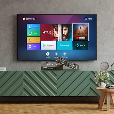آندروید باکس و گیرنده StarSat SR-X55
