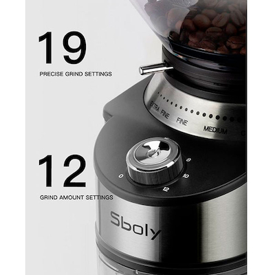 آسیاب قهوه اسبولی مدل SYCG-801D Sboly
