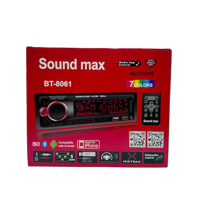 دستگاه پخش خودرو ساند مکس Sound MAX bt-8061 Bluetooth 