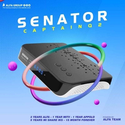 آندروید باکس و گیرنده دیجیتال Senator مدل Captain Q2 4K