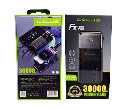 پاوربانک کالوس مدل FAST308N ظرفیت 30000 میلی آمپر ساعت