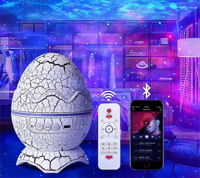 چراغ کهکشانی اسپیکر بلوتوثی طرح تخم مرغ مدل hj-xkd08