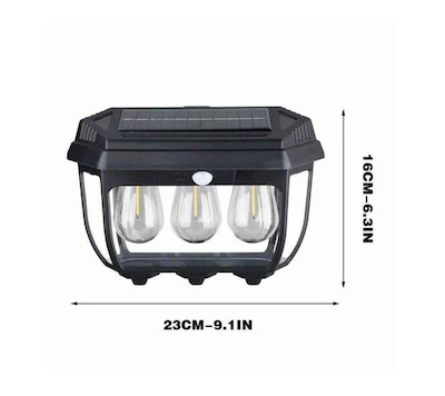 چراغ دیواری خورشیدی 38W مدل HW669-3W