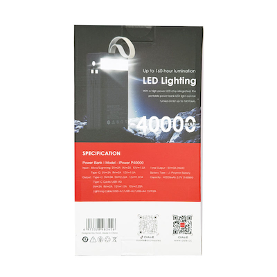 پاوربانک 40000 هزار میلی آمپر OALE IPOWER P40000 22.5W