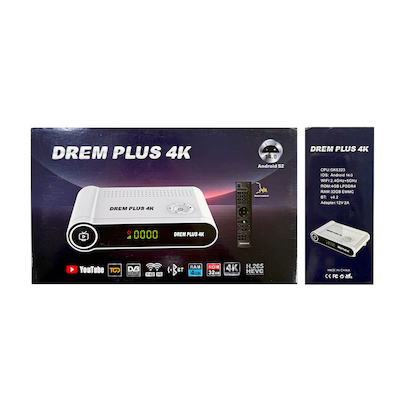 گیرنده دیجیتال و آندروید باکس دریم پلاس 4k با آندروید 14
